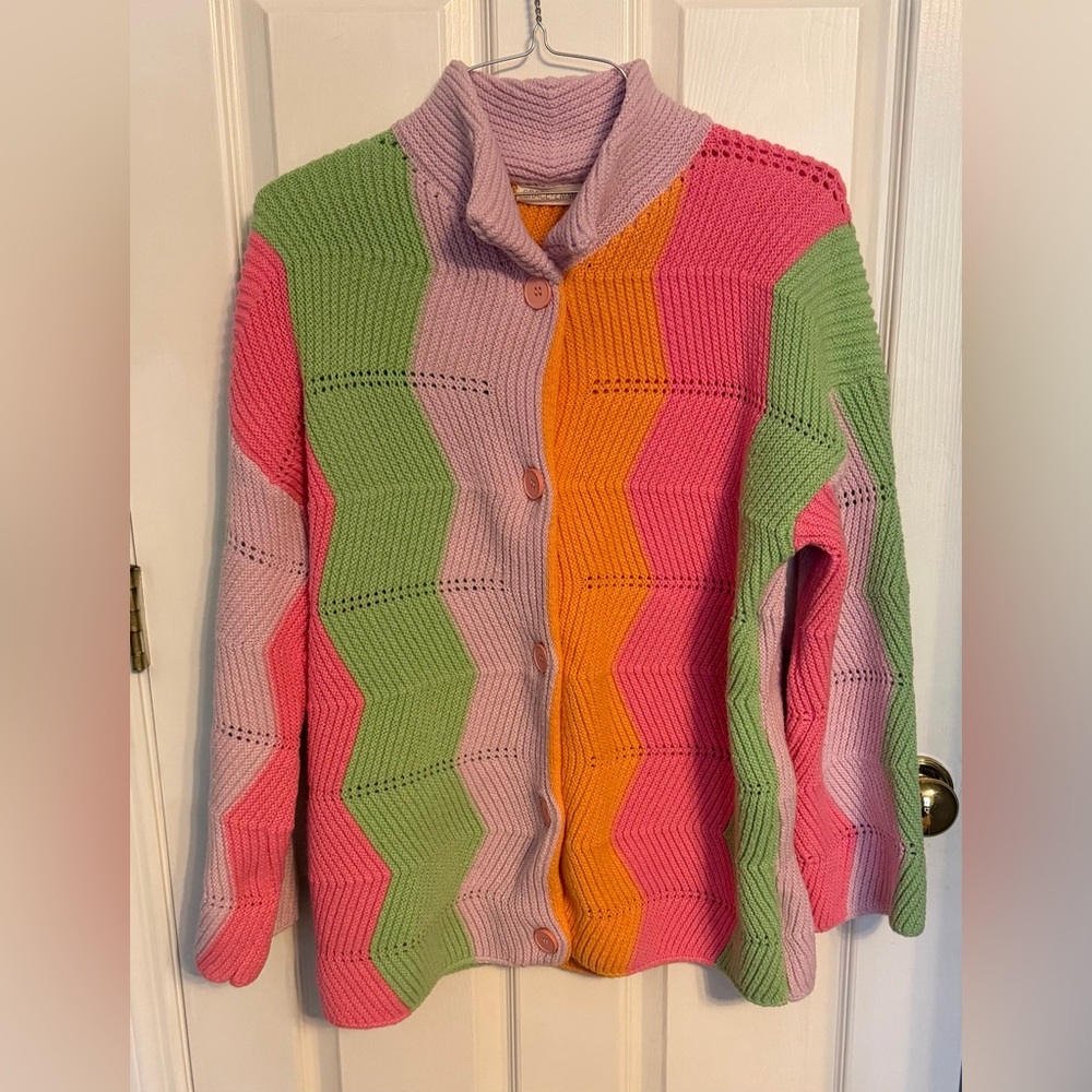Grace+Emma Colorful Chevron Knit Women's Sweater